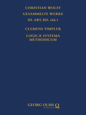 cover image of Logicae systema methodicum